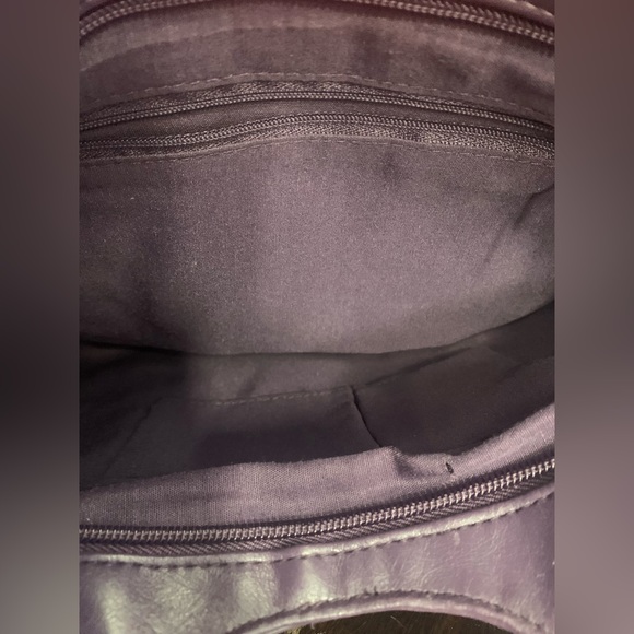 💜80’s Inspired Purple Hand Held Clutch/Satchel Purse💜 - Picture 2 of 3